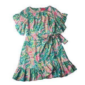 Lilly Pulitzer Tropical Print Dress - Pink and Green